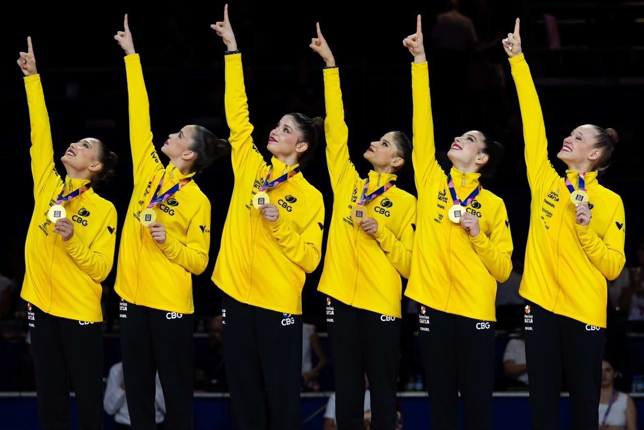 Com alagoana, Brasil faz história na ginástica rítmica
