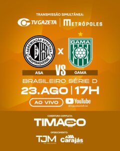 ASA x Gama: onde assistir, horário e transmissão