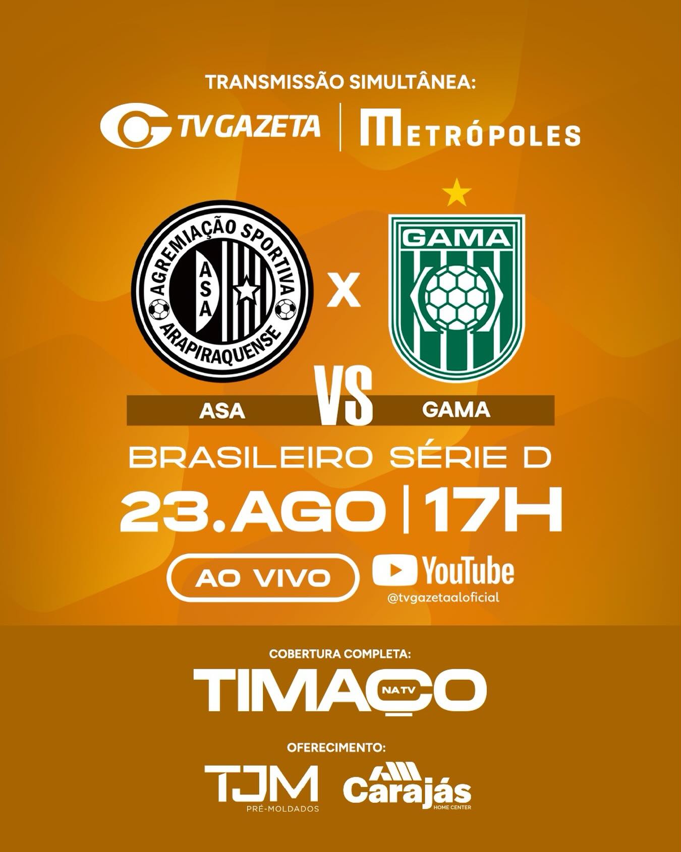 ASA x Gama: onde assistir, horário e transmissão